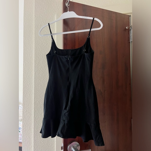 Princess Polly Black Kiribati Ruffle Mini Dress 4 - Picture 5 of 6